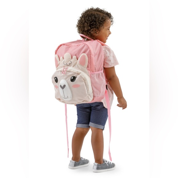 Firefly! Izzie the Llama Kid's Backpack - Pink & Cream, Unisex (15 Liter) - Picture 10 of 10